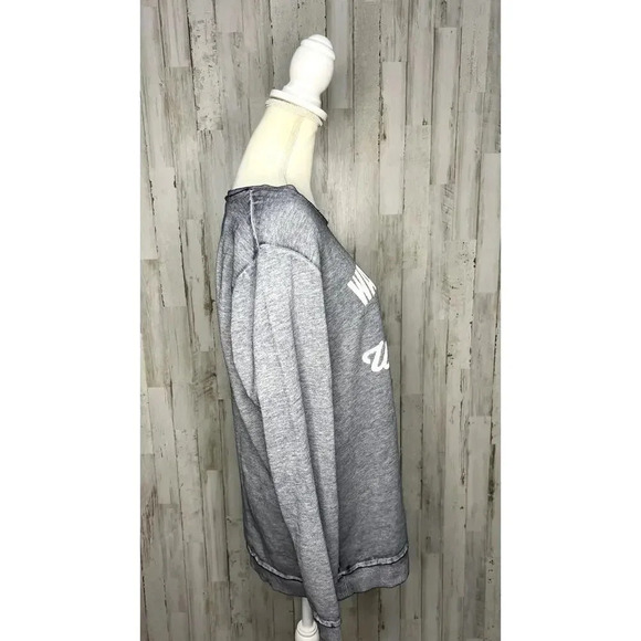 NWT Womens Washington Wizards Long Sleeve Gray Scoop Neck Sweatshirt Size Medium - Picture 2 of 5